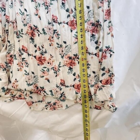 Ijoah Dress Womens Medium Maxi Boho Tiered Adjustable Straps‎ Pockets Floral - Picture 10 of 16